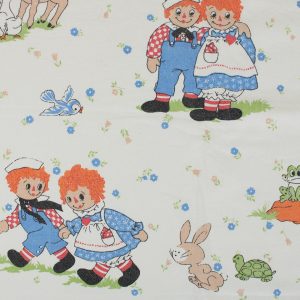 55*65 ラガディ・アン&アンディ 白 アニマル カントリー