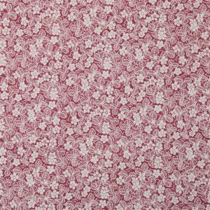 40*40 シンプル 小花 植物 ボルドー 白 単色