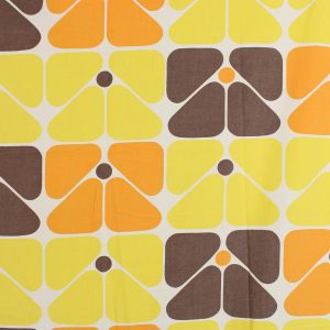 55*60 レトロ シンプル パターン オレンジ イエロー  ブラウン