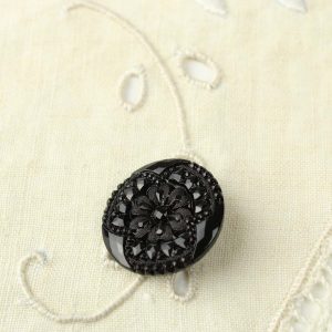 1個 22mm ブラックガラス 167