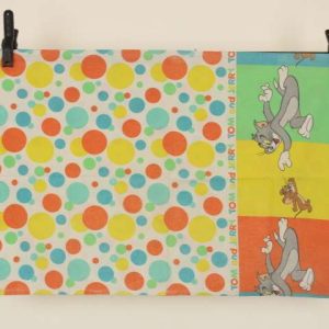 ピロー トム＆ジェリー カラフル ドット ストライプ