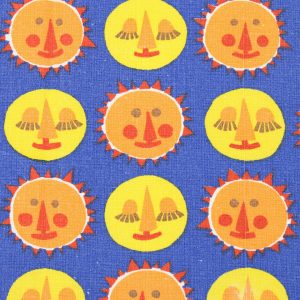 45*55 レトロ 太陽 月 オレンジ ブルー