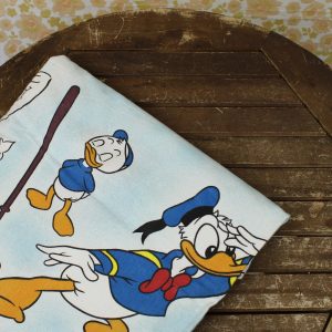 ディズニー ドナルド ビンテージシーツ フランス ヴィンテージ雑貨