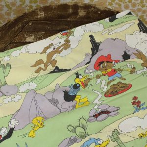 ルーニー・テューンズ シルベスター トゥイーティー ビンテージシーツ フランス ヴィンテージ雑貨