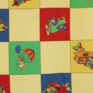 60*75 カラフル くま ひこうき テディベア