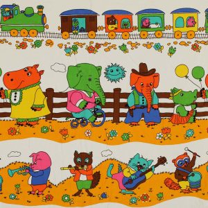 55*55 レトロ カラフル アニマル トレイン dekoplus オランダ　