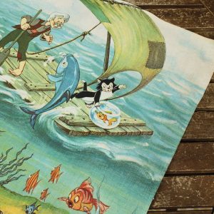 ピノキオ ディズニー キッチンクロス タペストリー ヴィンテージ雑貨 コレクション
