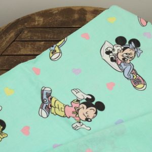 キングサイズ ディズニー ミッキー ミニー ハート パステル グリーン