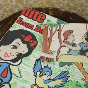 ディズニー プリンセス 白雪姫 ビンテージシーツ フランス ヴィンテージ ブロカント 雑貨