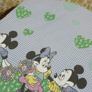 ディズニー ミッキー ミニー カントリーハート ビンテージシーツ