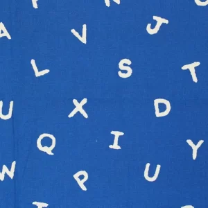 60*45 シンプル アルファベット ブルー