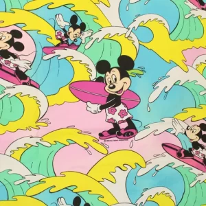 140*70 ディズニー ミッキー サーフィン ピンク E