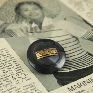 1個 28mm マーブル 金 バングル
