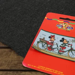 ミッキーとミニーのワッペン タンデム 自転車