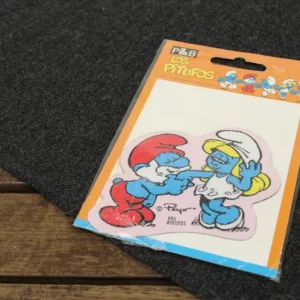 パパスマーフ＆スマーフェットのワッペン ピンク