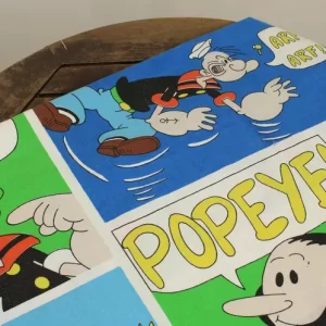 難あり フラット ポパイ POPEYE カラフルコミック