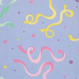 60*50 ポップ コンフェッティ リボン パープル