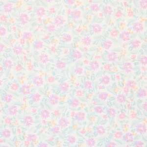 50*75 かわいい 小花 葉 パープル ピンク