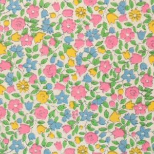 65*45 かわいい 小花 ピンク ブルー