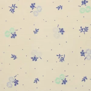 50*75 かわいい 双子花 ドット ブルー