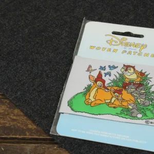 バンビのワッペン お母さん 白