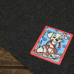 101匹わんちゃんのワッペン 長方形 足跡