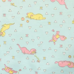 45*45 パステル かわいい ネコ レトロアニマル