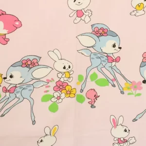 85*55 レトロ かわいい バンビ ウサギ ピンク