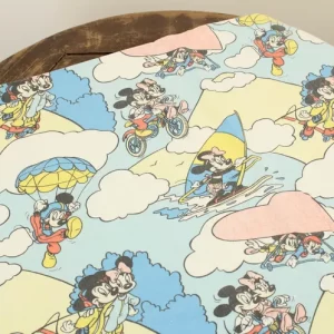 85*120 シーツ解体生地  ミッキー ミニー ハート グライダー