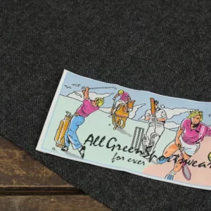 大きな刺繍タグ All Green Sportswear