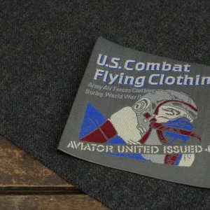 大きな刺繍タグ U.S.Combat Flying Clothing