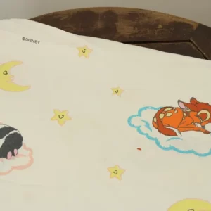 140*90 シーツ解体生地  バンビ 雲 星 月
