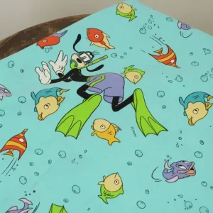 カーテン ミッキー ミニー グーフィー シュノーケル 魚