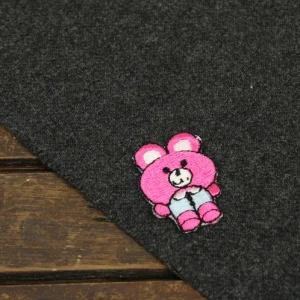 ワッペン ちびクマ  ピンク