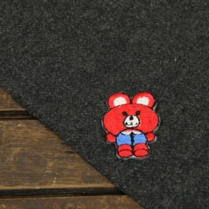 ワッペン ちびクマ  赤