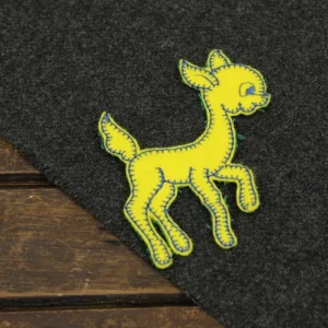 ワッペン シカ バンビ イエロー