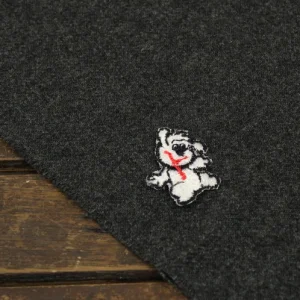 ワッペン 白イヌ