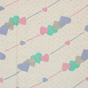 65*55 レトロ ポップ ハート ストライプ ドット