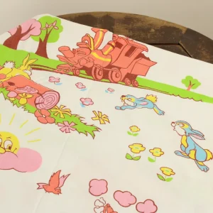 ベビーフラット バンビ とんすけ サンパー きかんしゃ ピンク