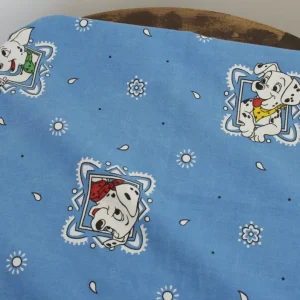 125*85 シーツ解体生地 101匹わんちゃん バンダナ 小柄