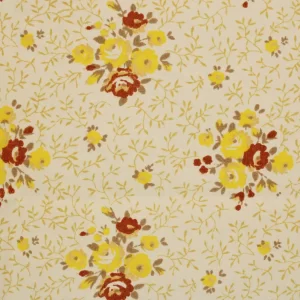 70*65 レトロ シンプル 黄色い薔薇 葉