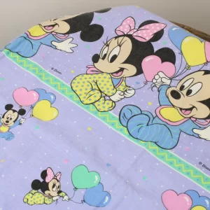 60*145 シーツ解体生地 ベビー ミッキー ミニー ハート風船