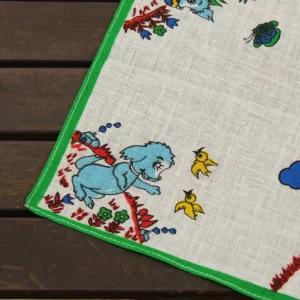 レトロハンカチ 犬 イヌ ポスト