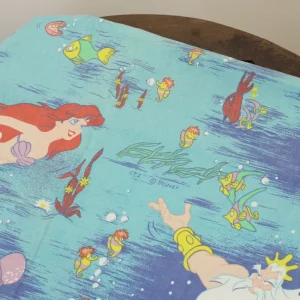 125*85 シーツ解体生地  アリエル リトルマーメイド 青