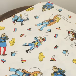 80*125 シーツ解体生地  タンタンとピカロたち Tintin et les Picaros