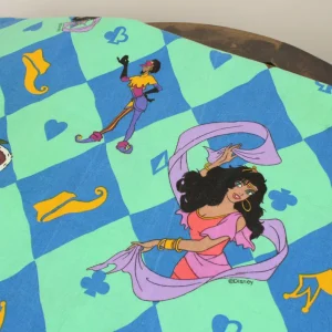 135*110 シーツ解体生地  エスメラルダ ダイヤモンドチェック グリーン