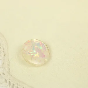 1個 16mm  ラメ 白 パール