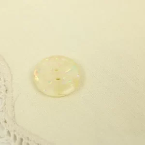 1個 17mm  ラメ 白 パール