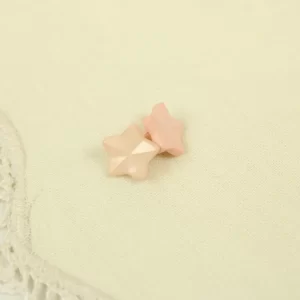 2個 10mm  スター 星 ピンクベージュ