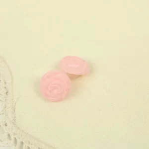 2個 12mm  バラ ピンク ローズ